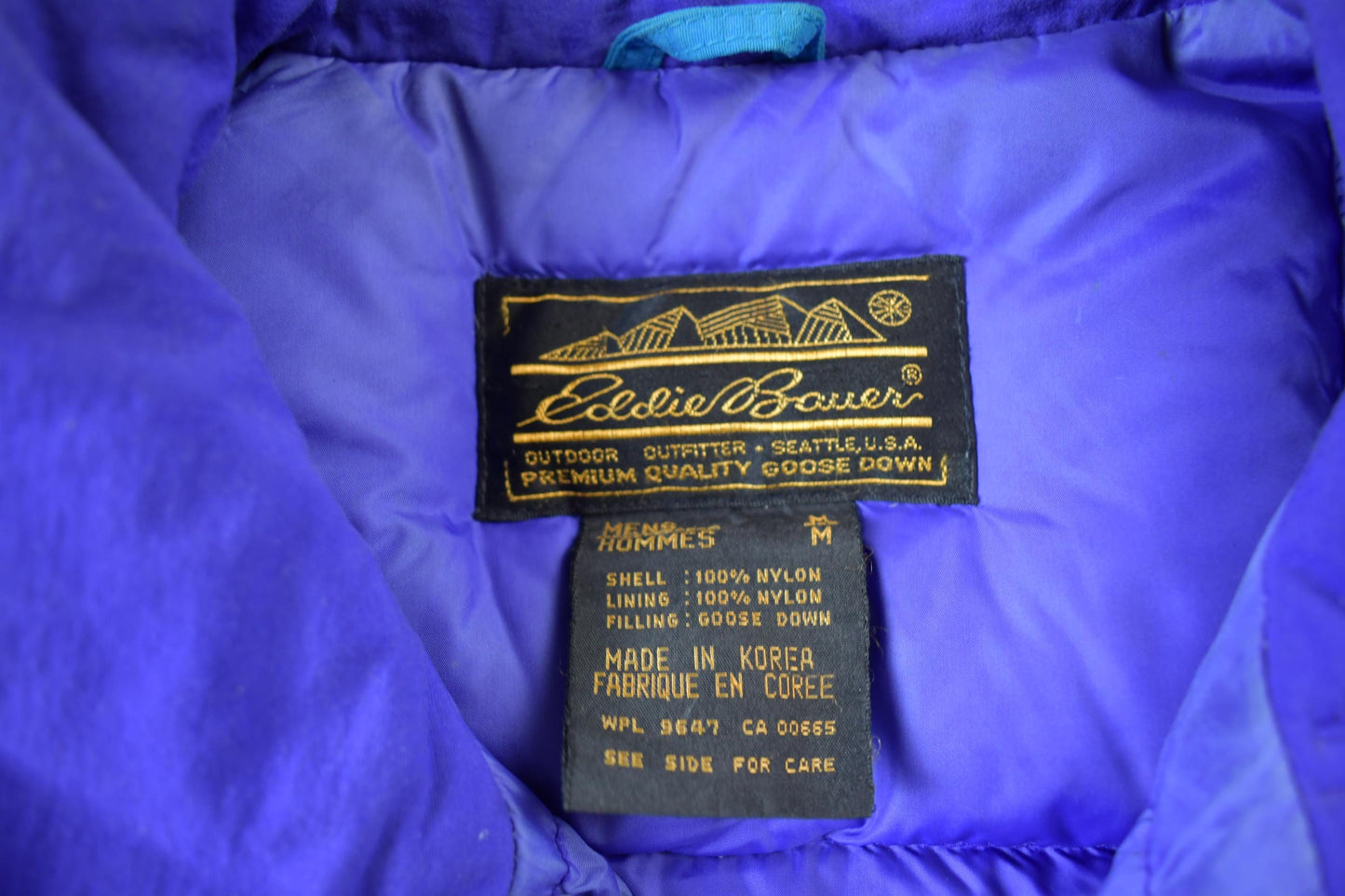 Vintage 1990s Eddie Bauer Goose Down Puffer Ski Jacket Men's M from propervintagecanada