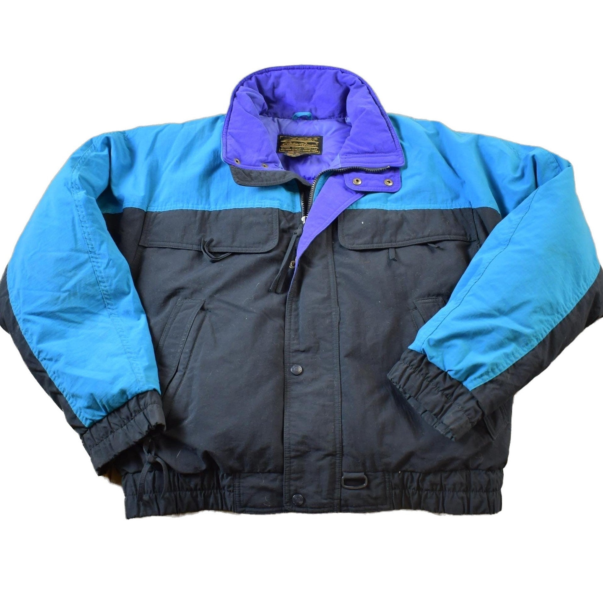 Vintage 1990s Eddie Bauer Goose Down Puffer Ski Jacket Men's M from propervintagecanada