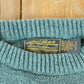 Vintage 1990s Eddie Bauer Knit Abstract Pattern Crewneck Sweater Made In USA Men's Large from propervintagecanada