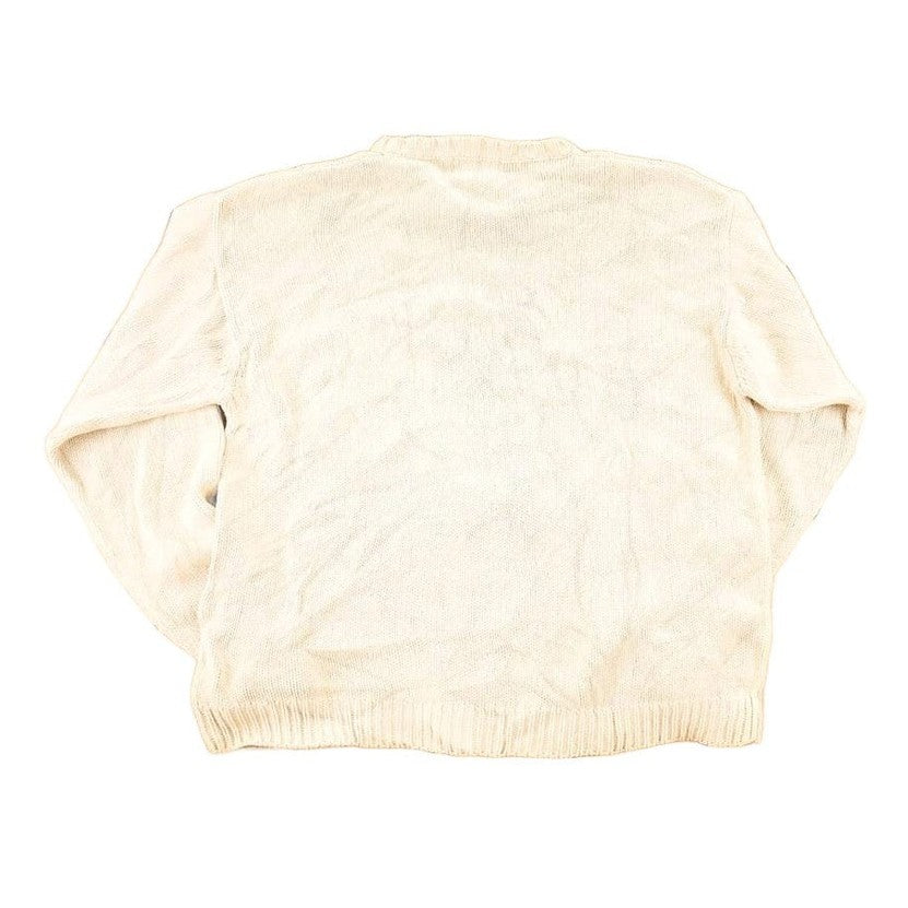 Vintage 1990s Eddie Bauer Knit Abstract Pattern Crewneck Sweater Mens L from propervintagecanada