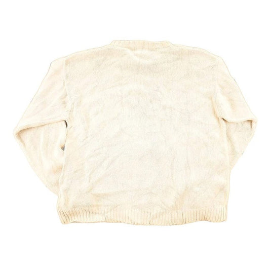 Vintage 1990s Eddie Bauer Knit Abstract Pattern Crewneck Sweater Mens L from propervintagecanada