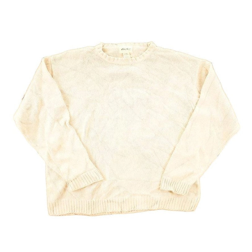 Vintage 1990s Eddie Bauer Knit Abstract Pattern Crewneck Sweater Mens L from propervintagecanada