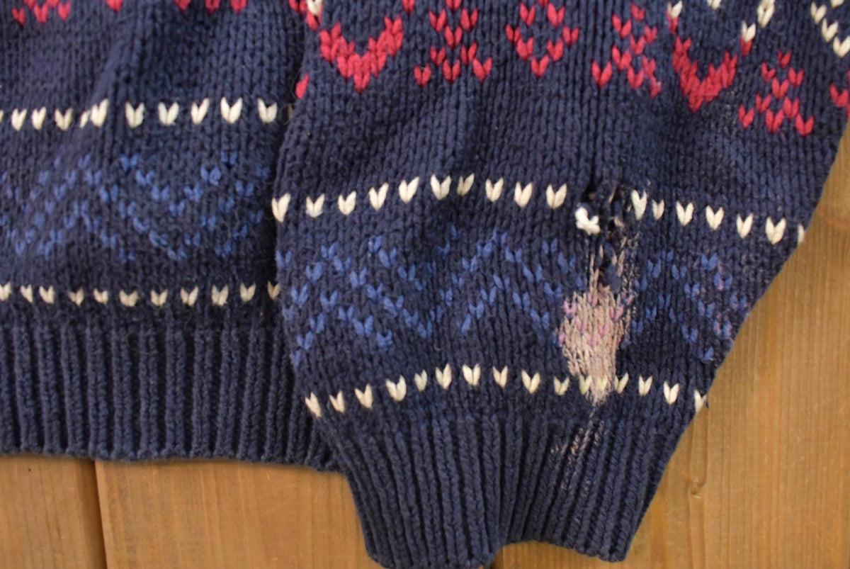 Vintage 1990s Eddie Bauer Knit Crewneck Sweater Men's Large from propervintagecanada