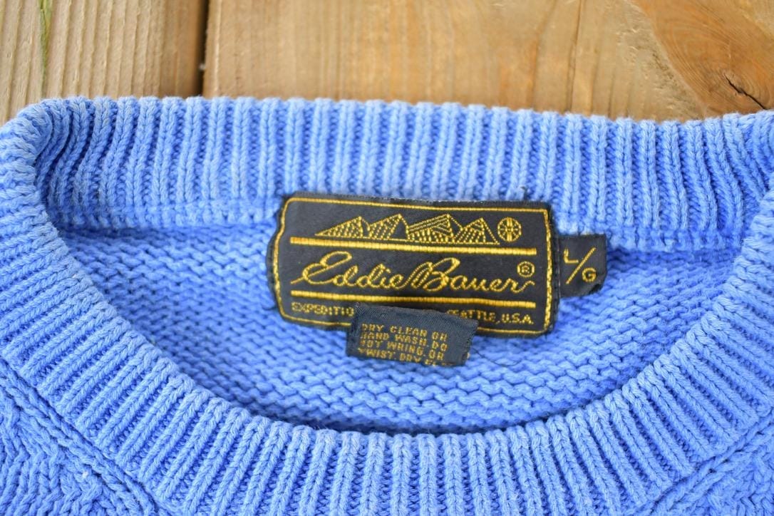 Vintage 1990s Eddie Bauer Knit Crewneck Sweater Women's M from propervintagecanada