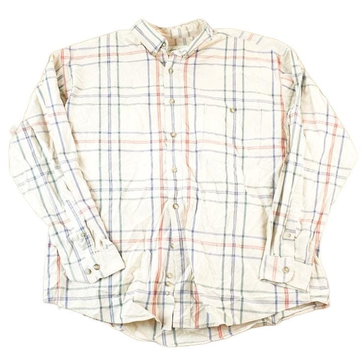 Vintage 1990s Eddie Bauer Large Plaid Western Style Button Up Shirt Men's XL from propervintagecanada