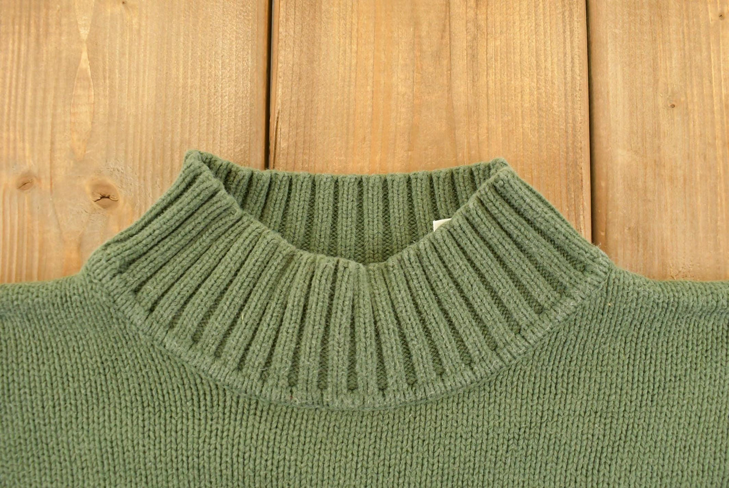 Vintage 1990s Eddie Bauer Mock Neck Knit Sweater Women's Medium from propervintagecanada