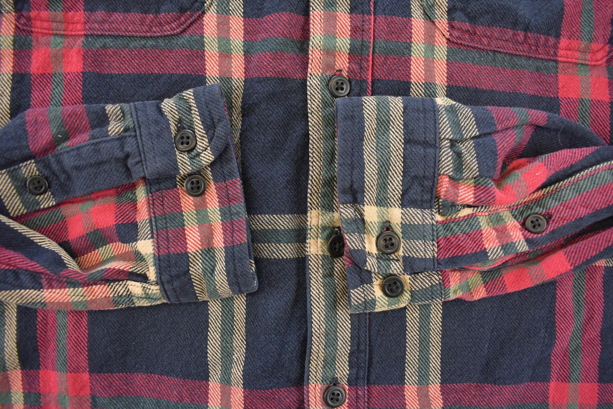 Vintage 1990s Eddie Bauer Plaid Flannel Button Up Shirt Men's XL / 90s Streetwear / Outdoorsman / Hiking / Layering Flannel / Americana from propervintagecanada