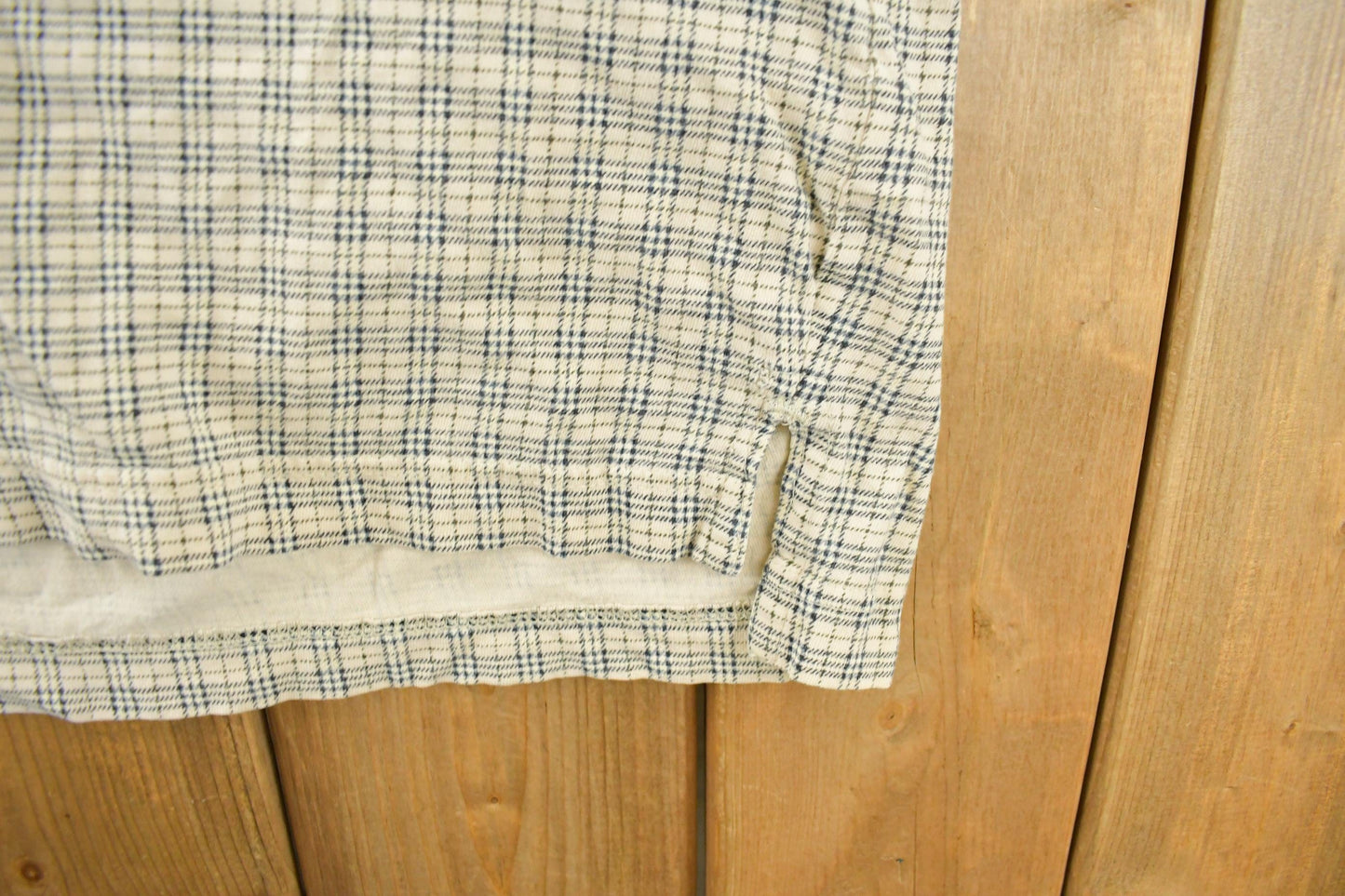 Vintage 1990s Eddie Bauer Plaid Polo Shirt Men's Medium from propervintagecanada