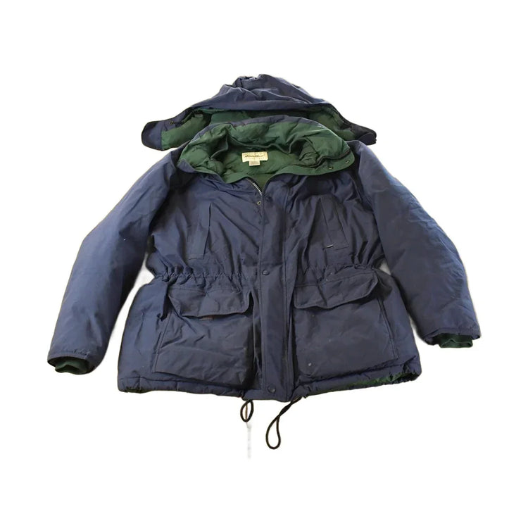 Vintage 1990s Eddie Bauer Ridgeline Goose Down Hooded Jacket Men's 2XL from propervintagecanada
