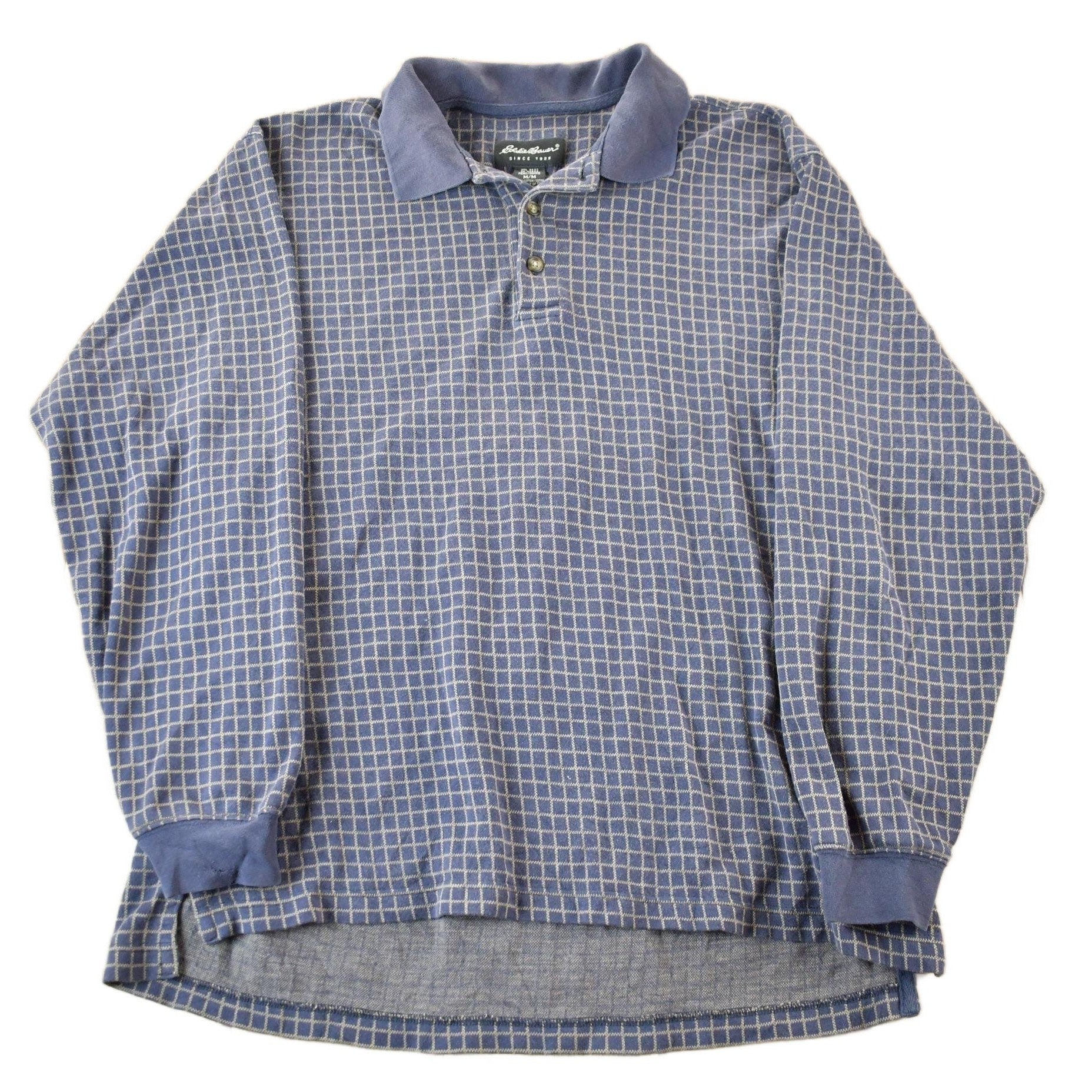 Vintage 1990s Eddie Bauer Rugby Collared Shirt Men's Medium from propervintagecanada