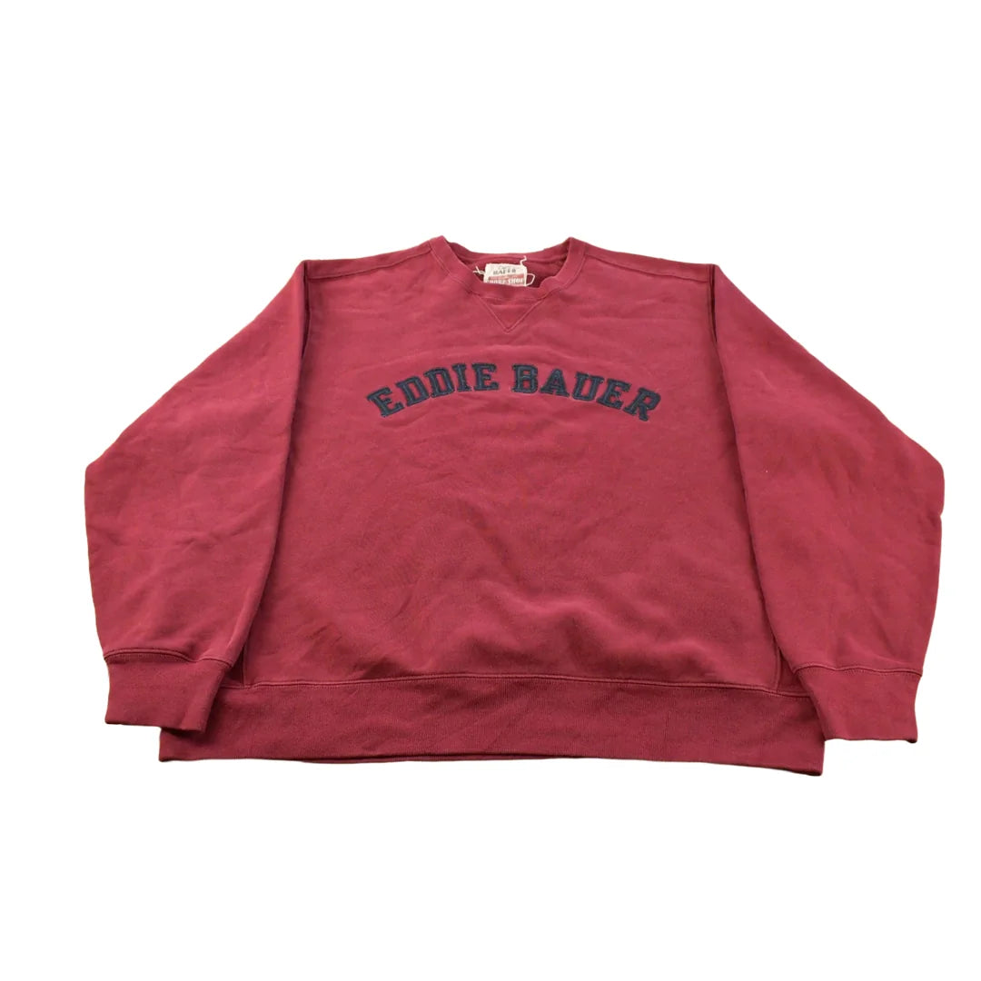 Vintage 1990s Eddie Bauer Spell Out Heavyweight Crewneck Sweatshirt Men's L from propervintagecanada