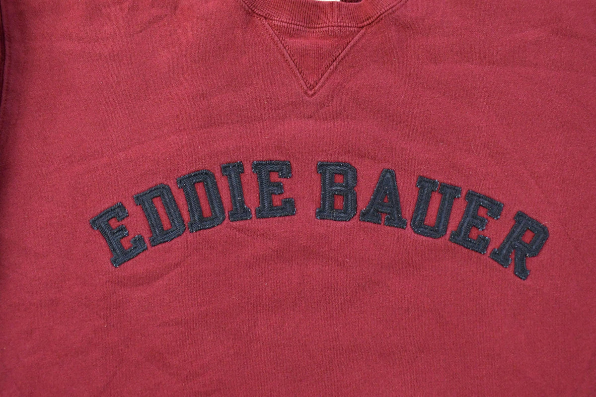 Vintage 1990s Eddie Bauer Spell Out Heavyweight Crewneck Sweatshirt Men's L from propervintagecanada