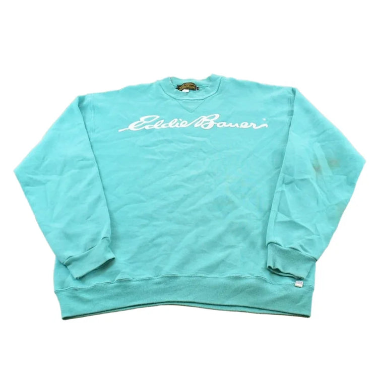 Vintage 1990s Eddie Bauer Spellout Crewneck Sweatshirt Men's M from propervintagecanada
