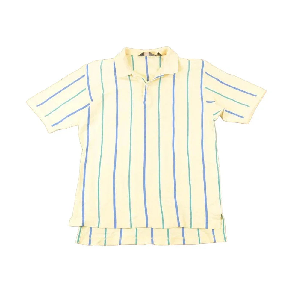 Vintage 1990s Eddie Bauer Striped Button Up Shirt Men's L / Funky Crazy Pattern / Preppy Style / Boxy Fit from propervintagecanada