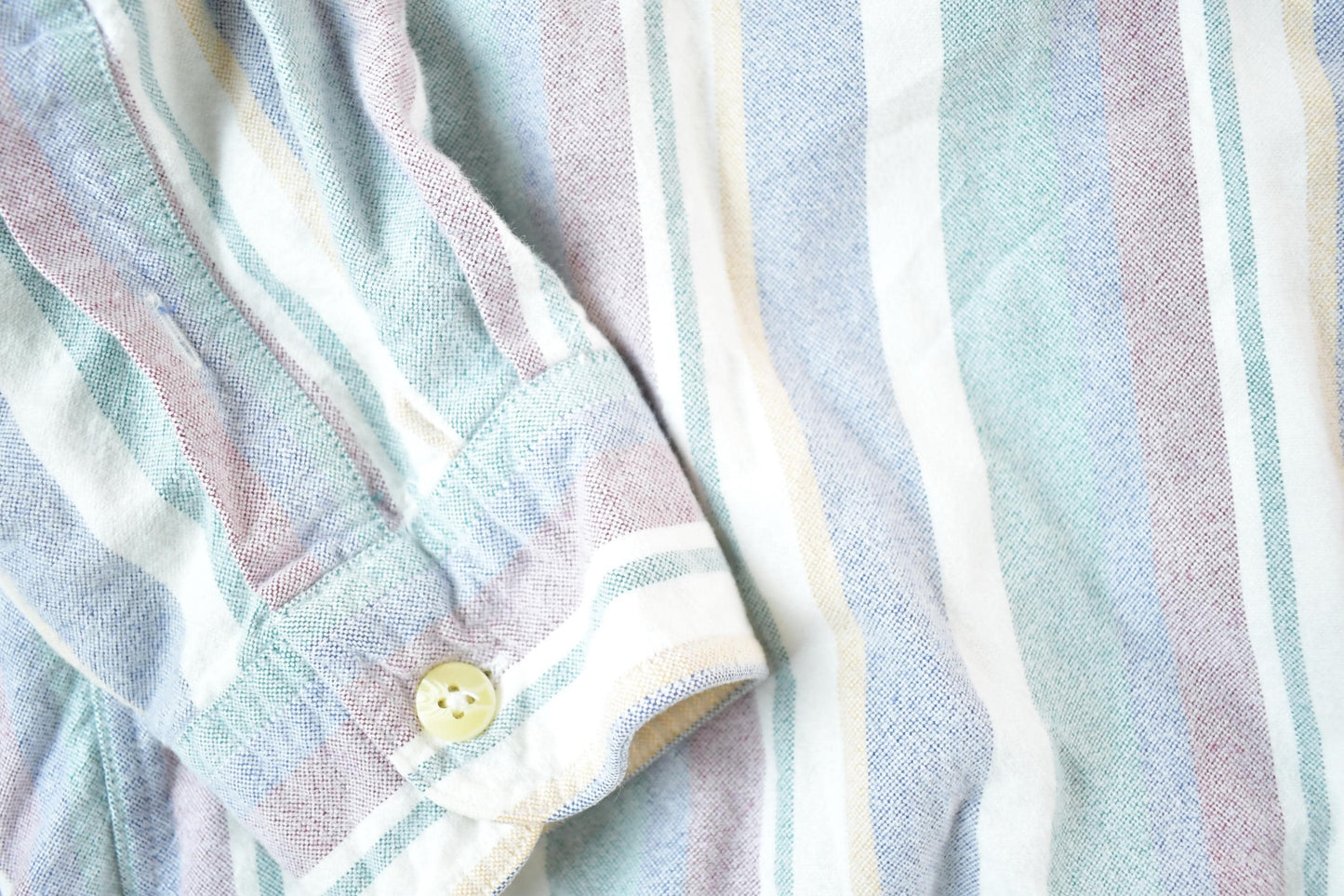 Vintage 1990s Eddie Bauer Striped Button Up Shirt Mens L from propervintagecanada