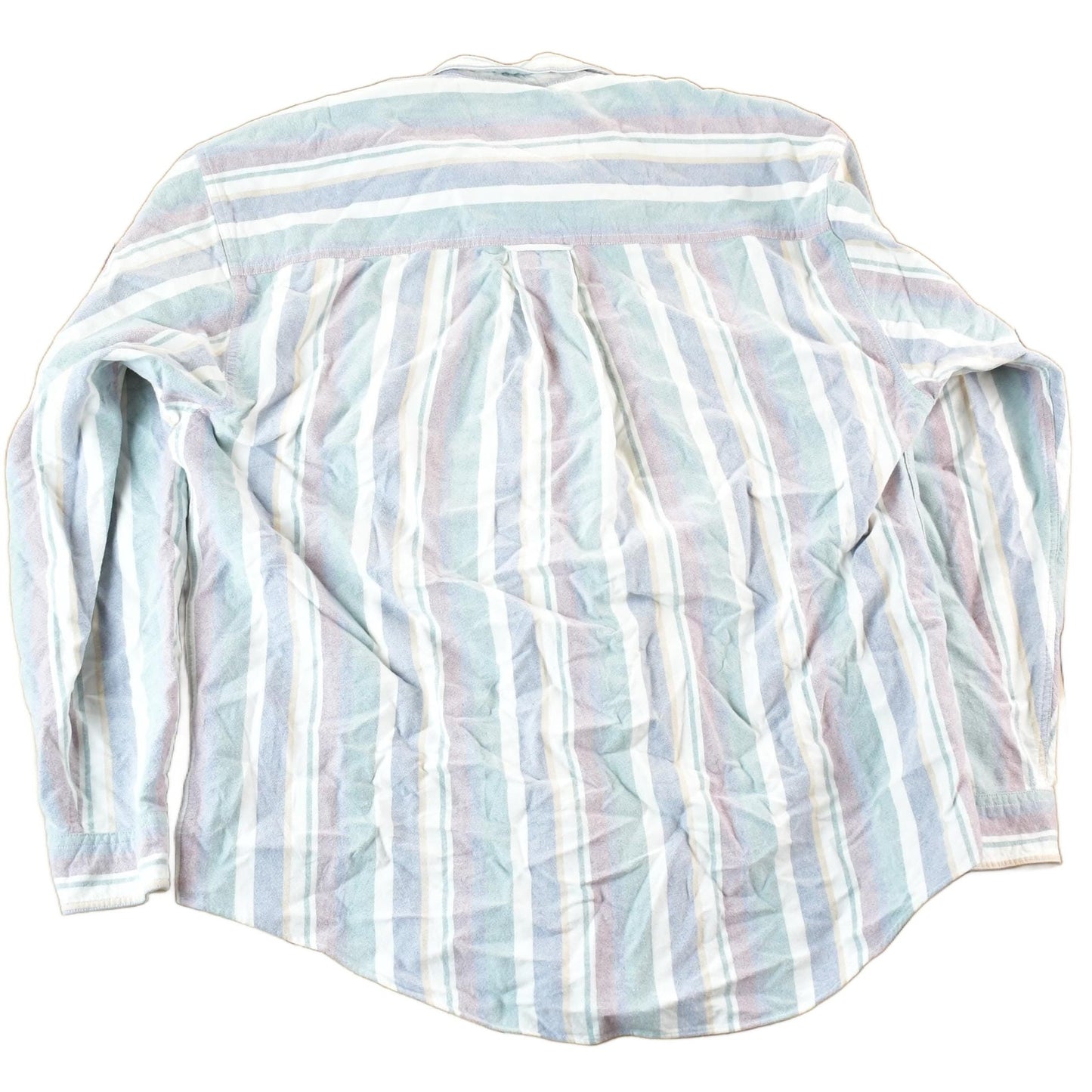 Vintage 1990s Eddie Bauer Striped Button Up Shirt Mens L from propervintagecanada
