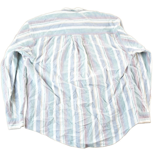 Vintage 1990s Eddie Bauer Striped Button Up Shirt Mens L from propervintagecanada