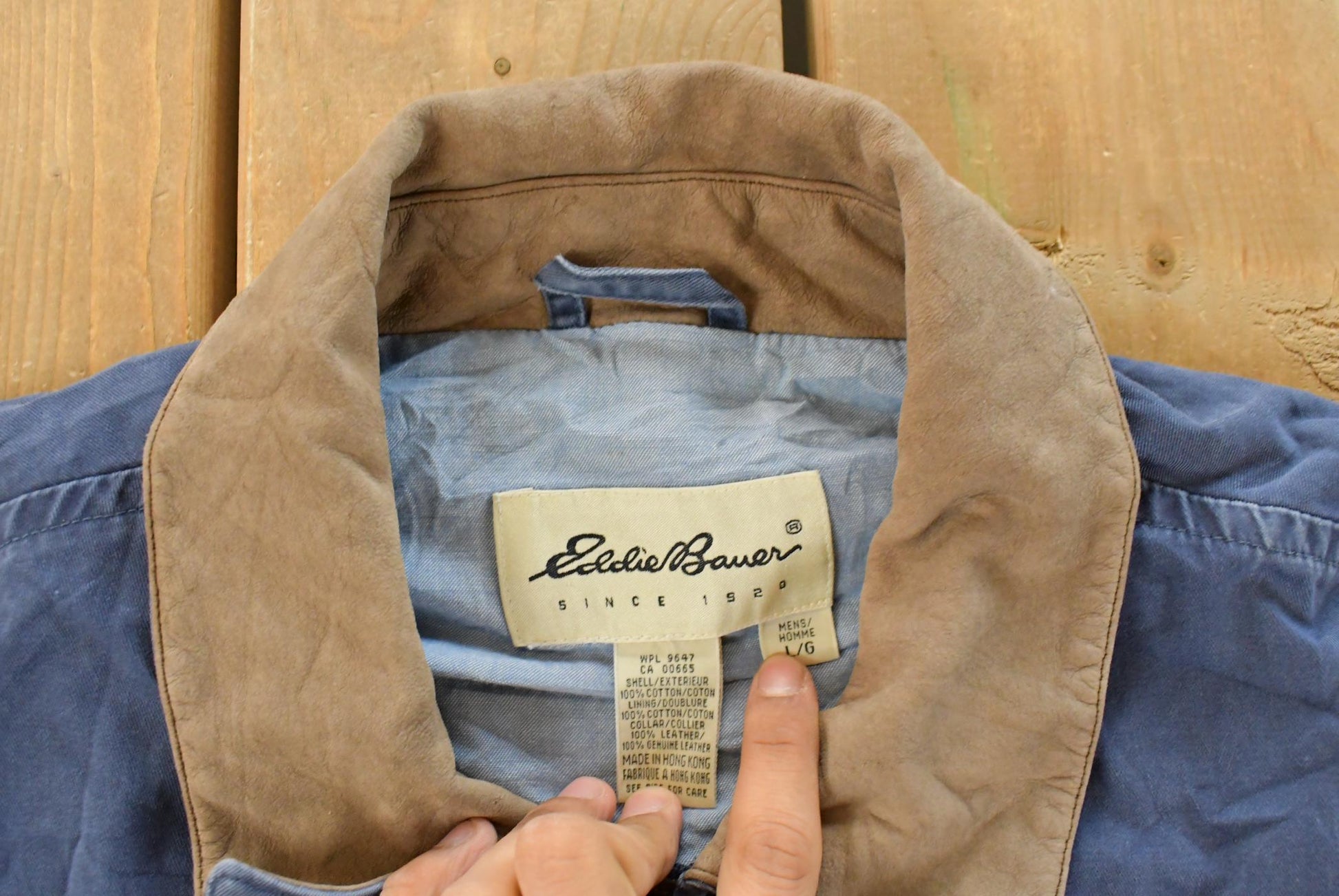 Vintage 1990s Eddie Bauer Sun Faded Field Jacket Men's Large from propervintagecanada