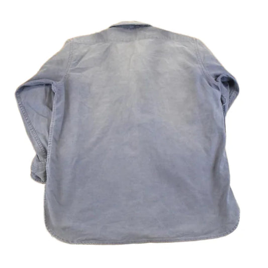 Vintage 1990s Eddie Bauer Thrashed Denim Button Up Shirt Men's L from propervintagecanada