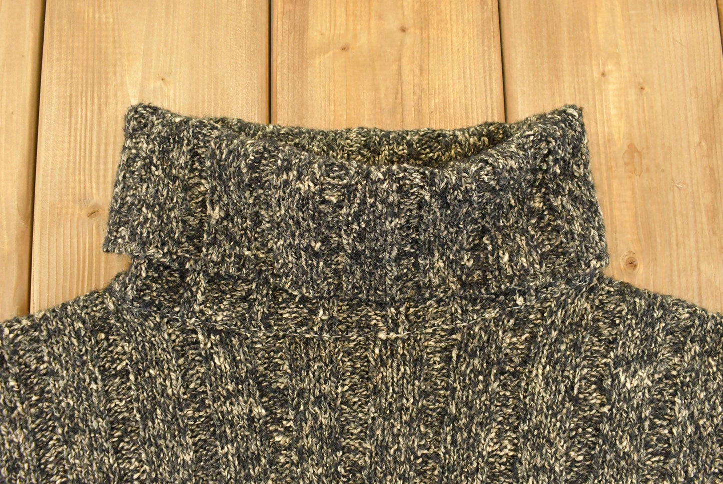 Vintage 1990s Eddie Bauer Turtle Neck Knit Sweater Women's XL from propervintagecanada