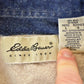 Vintage 1990s Eddie Bauer Vertical Stripe Western Style Button Up Shirt Men's Large from propervintagecanada