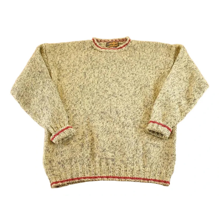 Vintage 1990s Eddie Bauer Wool Knit Crewneck Sweater Men's L from propervintagecanada