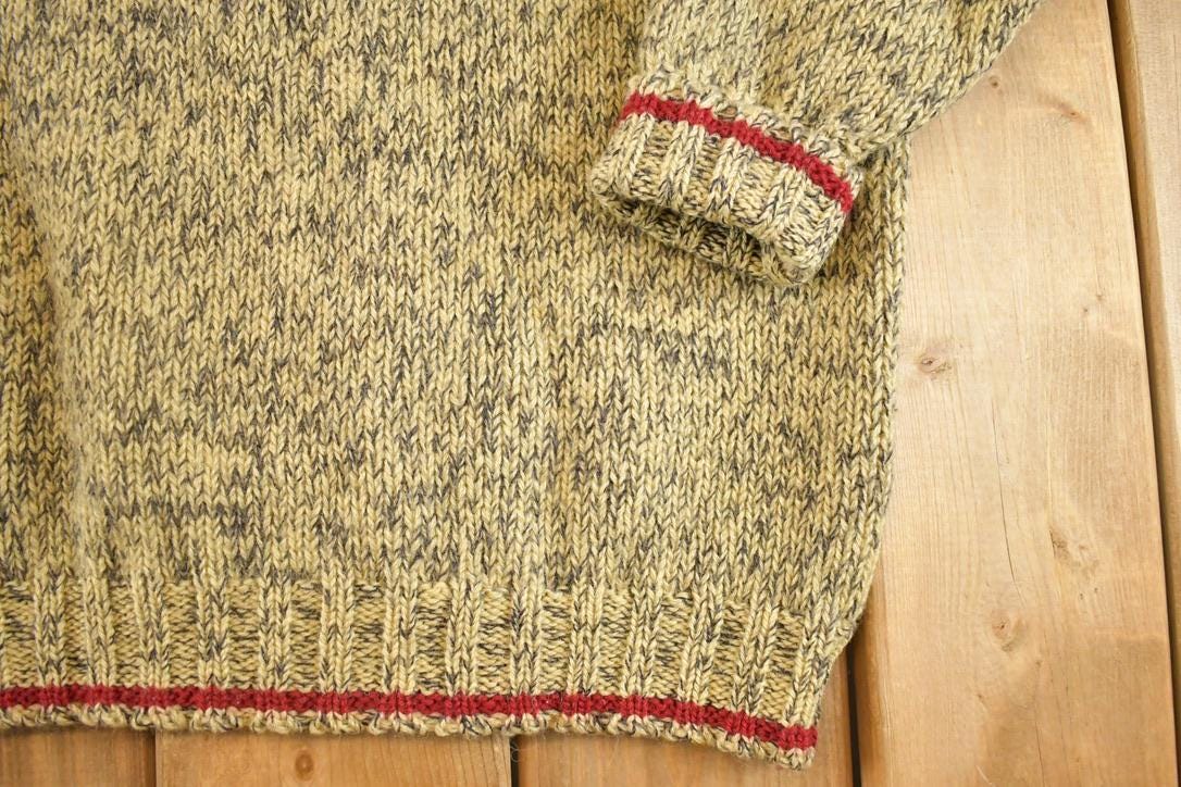 Vintage 1990s Eddie Bauer Wool Knit Crewneck Sweater Men's L from propervintagecanada