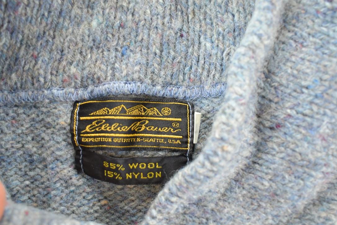 Vintage 1990s Eddie Bauer Wool Knit Sweater Mens Medium from propervintagecanada