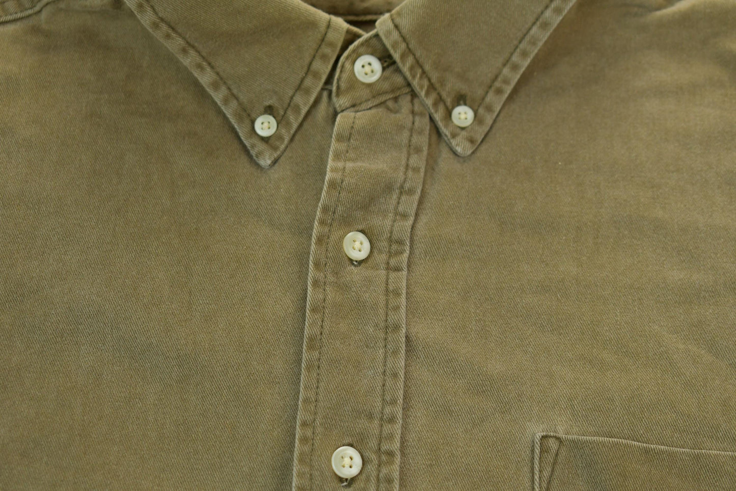 Vintage 1990s Eddie Bower Olive Western Style Button Up Rodeo Shirt Men's Large from propervintagecanada