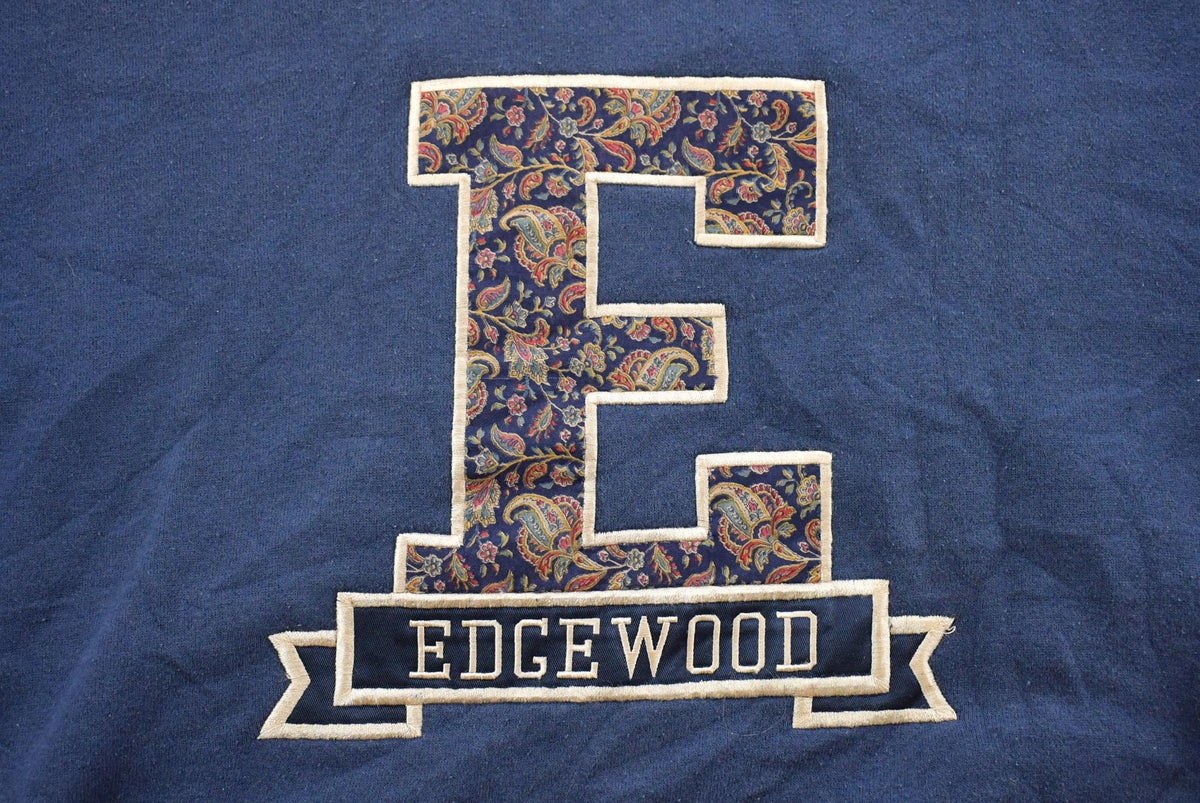 Vintage 1990s Edgewood Paisley Collegiate Crewneck Sweatshirt Men's L from propervintagecanada