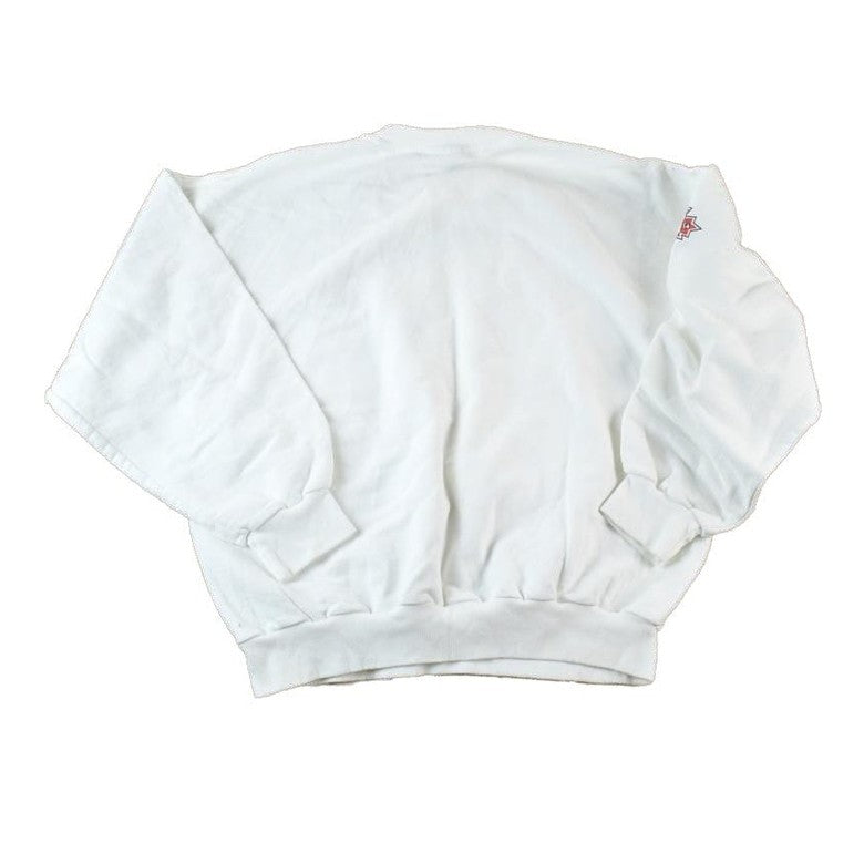 Vintage 1990s Edmonton Elite Hockey AOP Souvenir Crewneck Sweatshirt Made In USA Men's XL from propervintagecanada