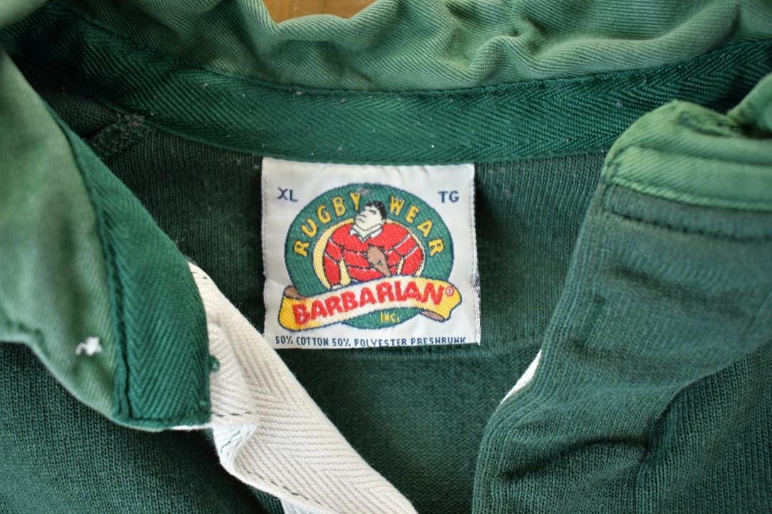 Vintage 1990s Edmonton Elks Collegiate Barbarian Rugby / Embroidered / NCAA Sweatshirt / Sportswear / Americana from propervintagecanada