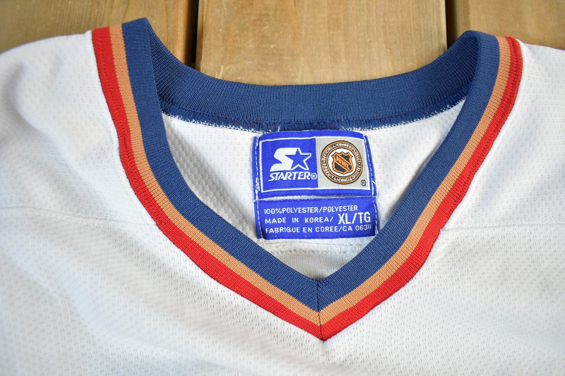 Vintage 1990s Edmonton Oilers Starter Hockey Jersey Men's XL from propervintagecanada