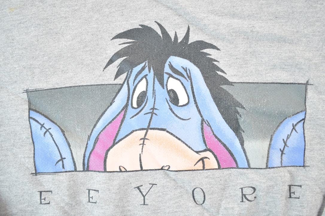 Vintage 1990s Eeyore Disney Crewneck Men's Large from propervintagecanada