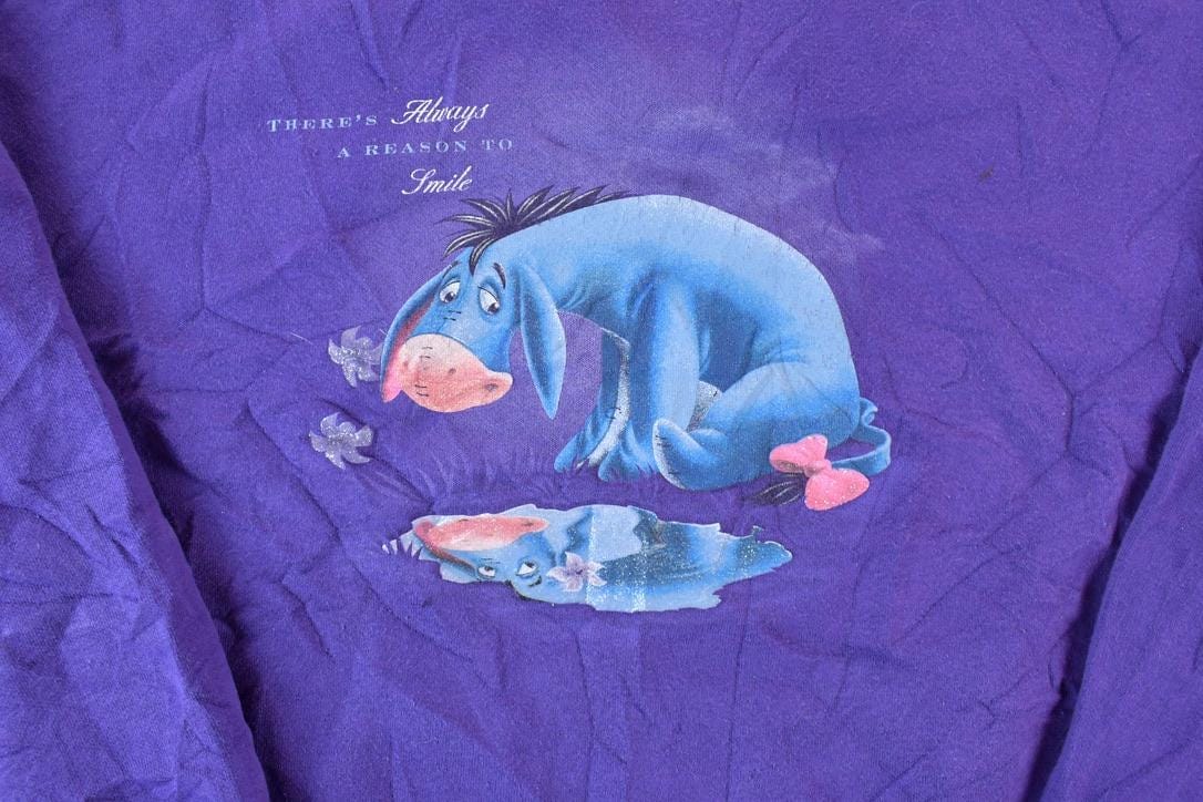 Vintage 1990s Eeyore Disney Crewneck Men's XL from propervintagecanada