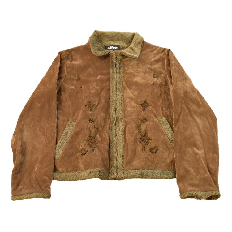 Vintage 1990s Effeci Faux Fur Shearling Coat Women's M from propervintagecanada