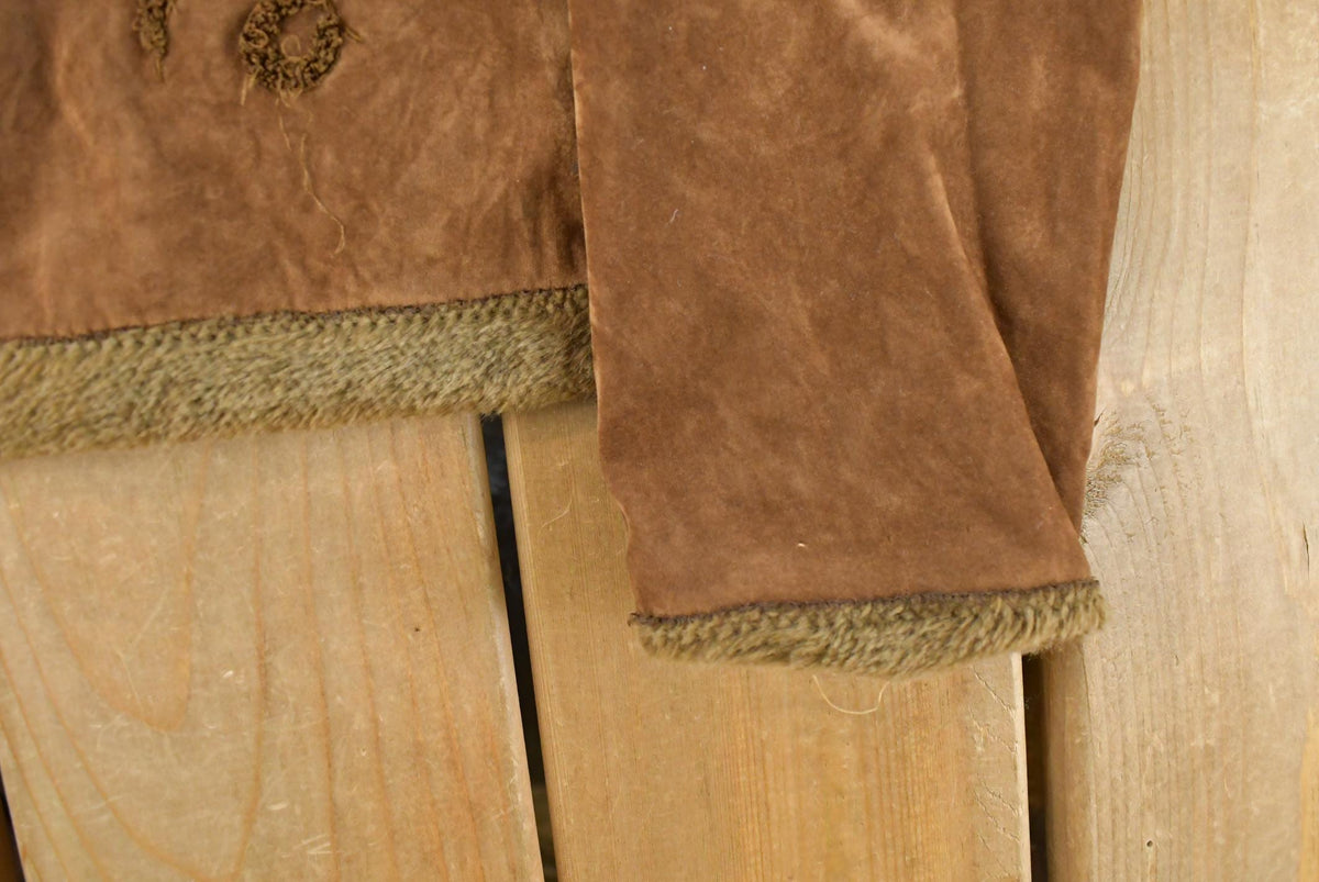 Vintage 1990s Effeci Faux Fur Shearling Coat Women's M from propervintagecanada