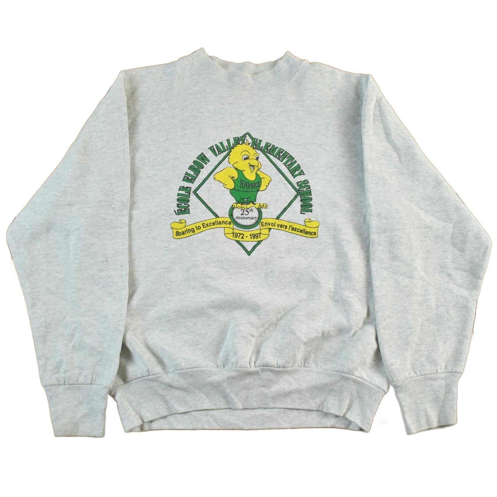 Vintage 1990s Elbow Valley Elementary Crewneck Sweatshirt Mens Small from propervintagecanada