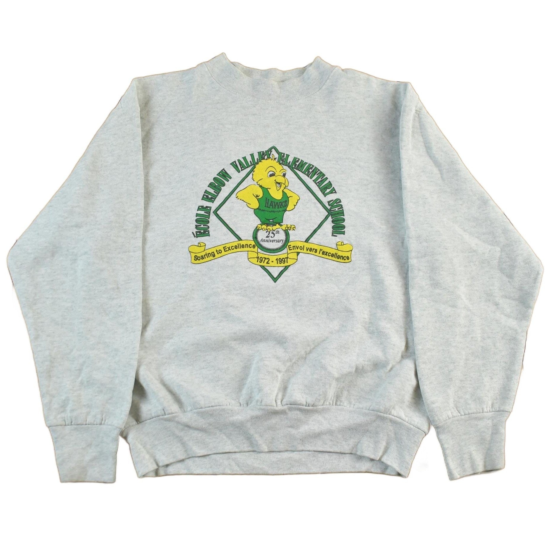 Vintage 1990s Elbow Valley Elementary Crewneck Sweatshirt Mens Small from propervintagecanada