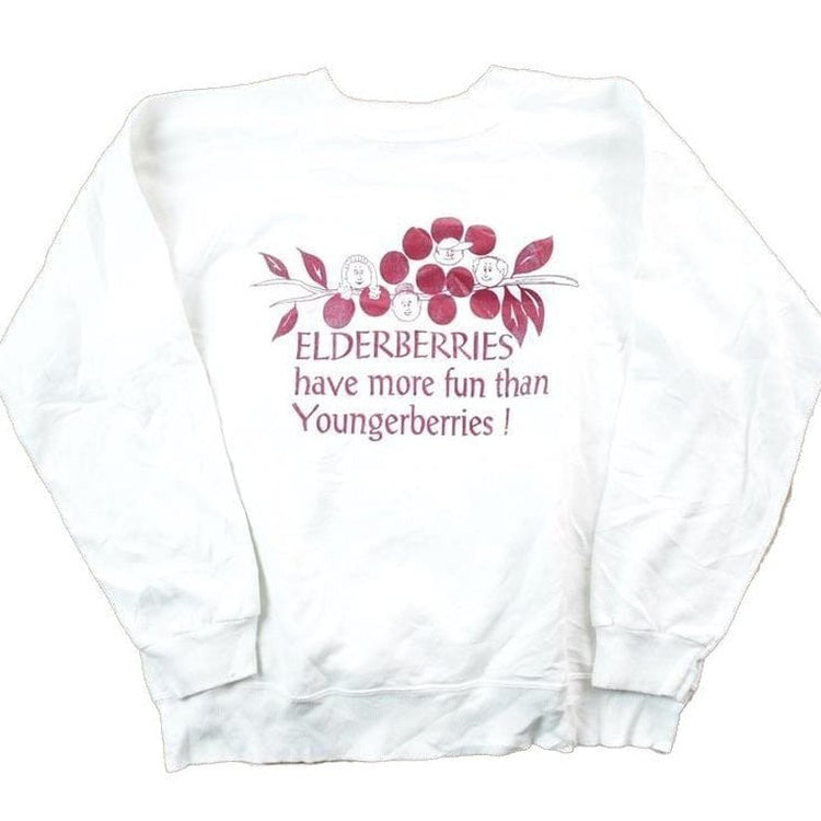 Vintage 1990s Elderberries Hanes Crewneck Sweatshirt Men's Small from propervintagecanada