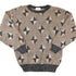 Vintage 1990s Elegant Abstract Knit Crewneck Sweater Mens M from propervintagecanada