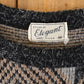 Vintage 1990s Elegant Abstract Knit Crewneck Sweater Mens M from propervintagecanada