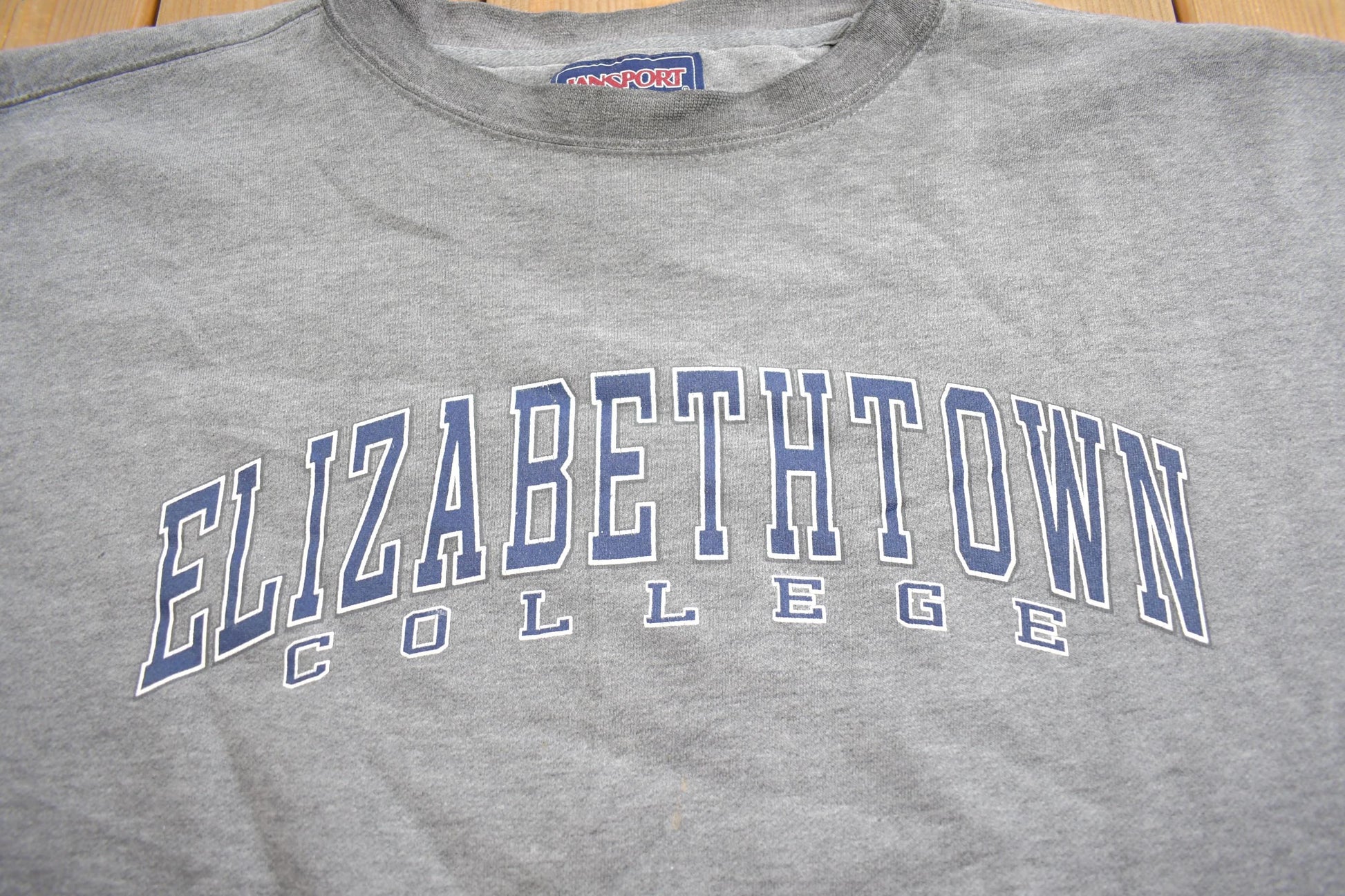 Vintage 1990s Elizabethtown College Jansport Distressed Crewneck Sweatshirt Men's XL from propervintagecanada