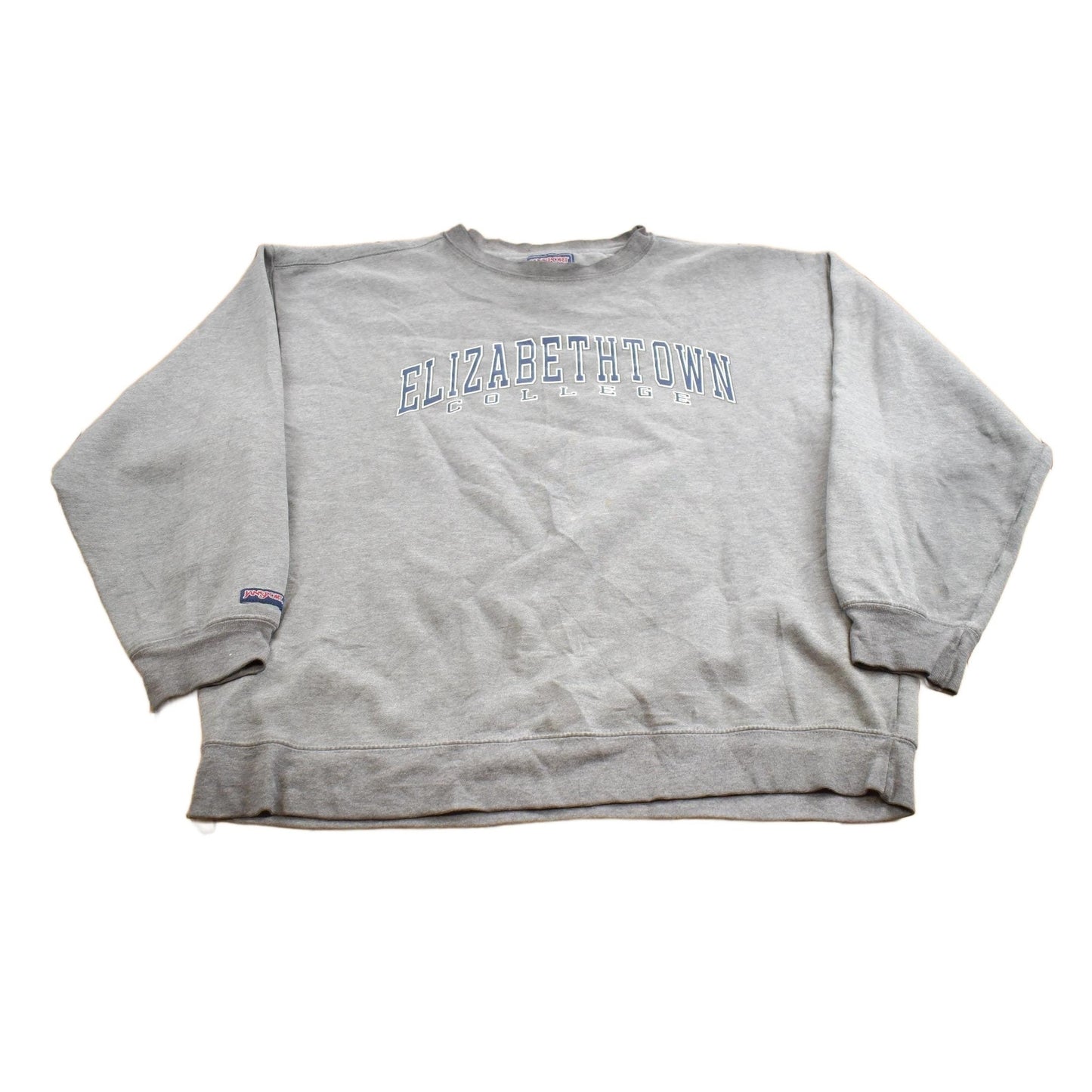 Vintage 1990s Elizabethtown College Jansport Distressed Crewneck Sweatshirt Men's XL from propervintagecanada