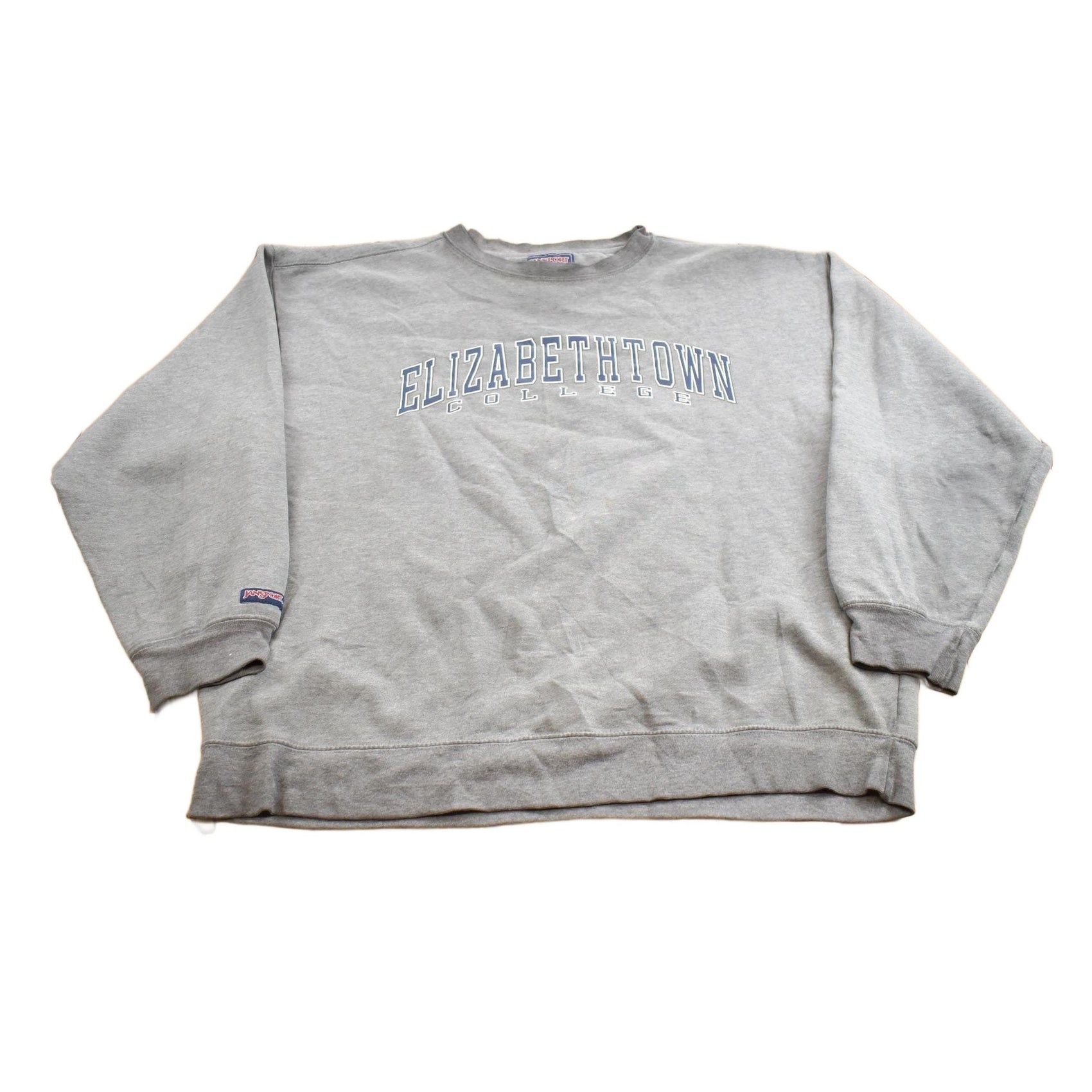 Vintage 1990s Elizabethtown College Jansport Distressed Crewneck Sweatshirt Men's XL from propervintagecanada