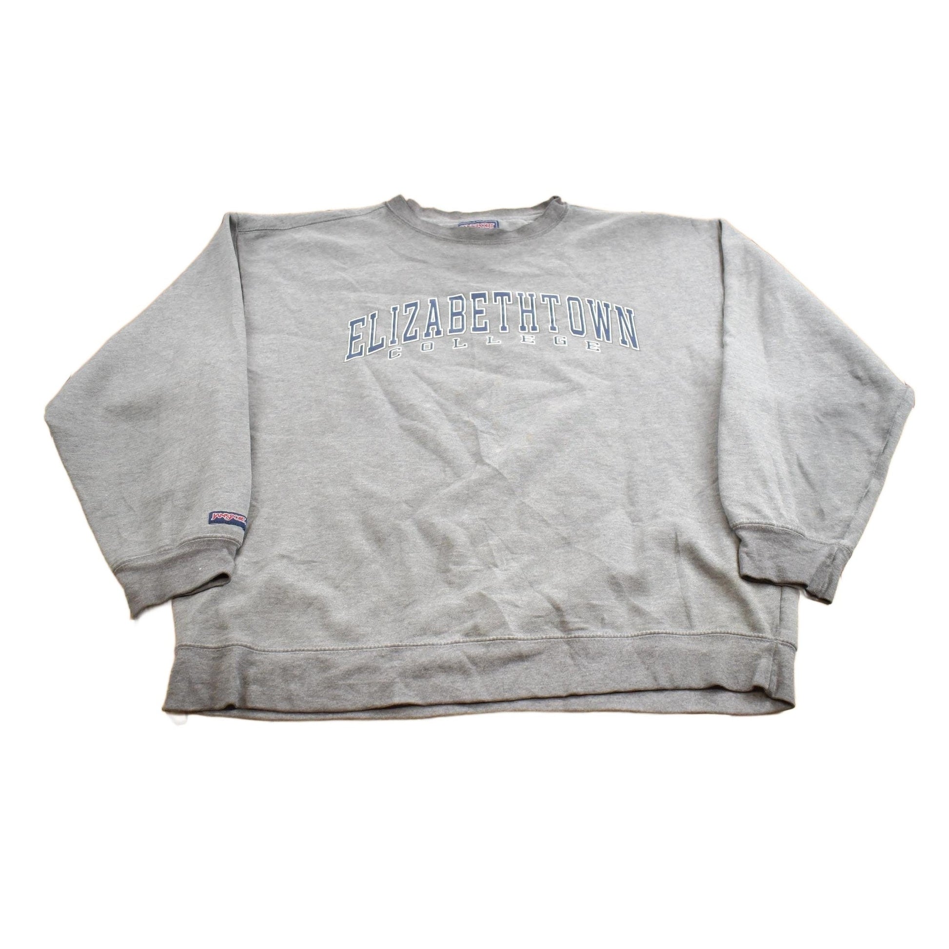 Vintage 1990s Elizabethtown College Jansport Distressed Crewneck Sweatshirt Men's XL from propervintagecanada