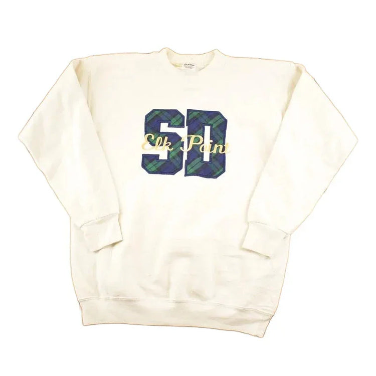 Vintage 1990s Elk Point Souvenir Crewneck Sweatshirt Men's L / 90's Tourist Vacation Embroidered Sweater from propervintagecanada