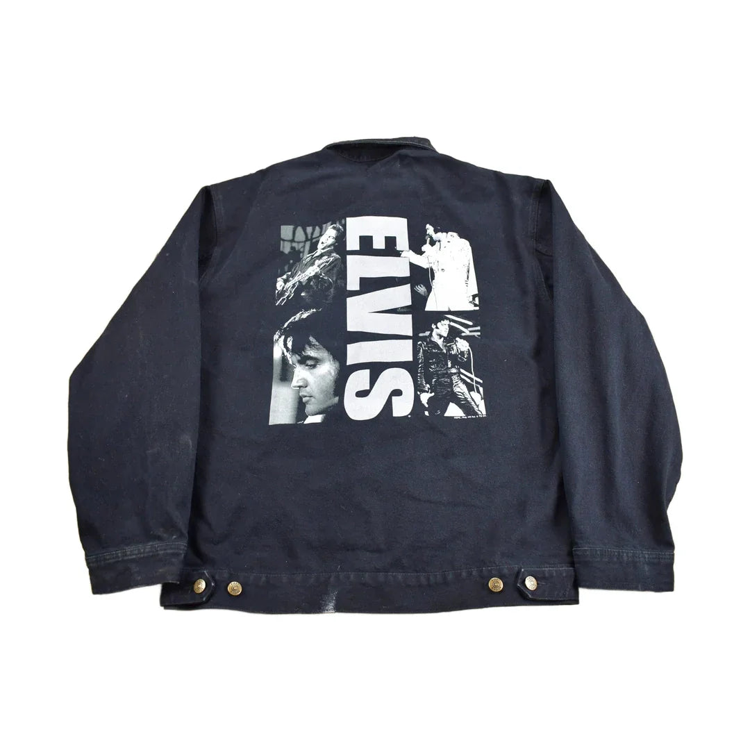 Vintage 1990s Elvis Presley Graphic Jean Jacket from propervintagecanada