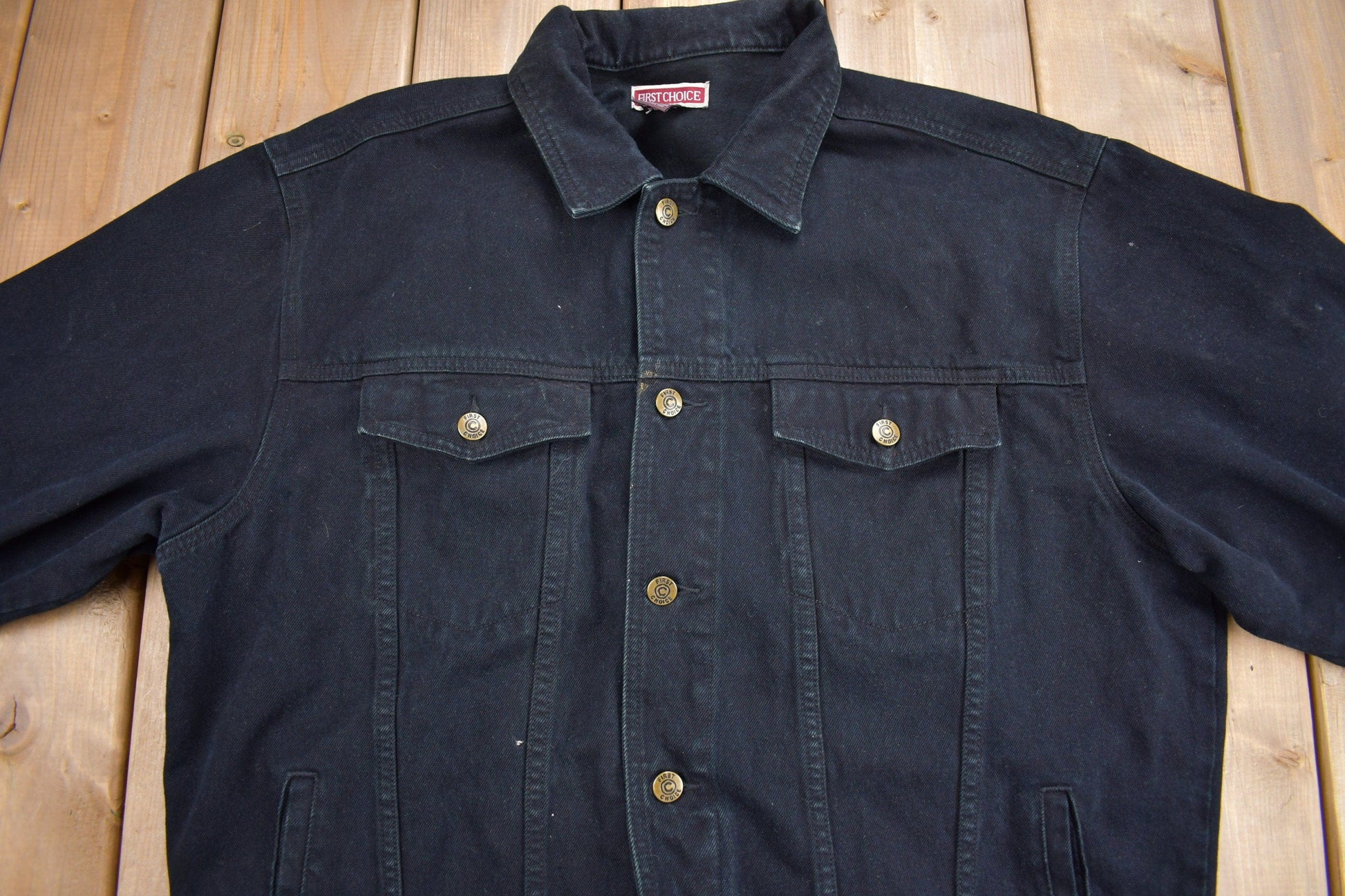 Vintage 1990s Elvis Presley Graphic Jean Jacket from propervintagecanada