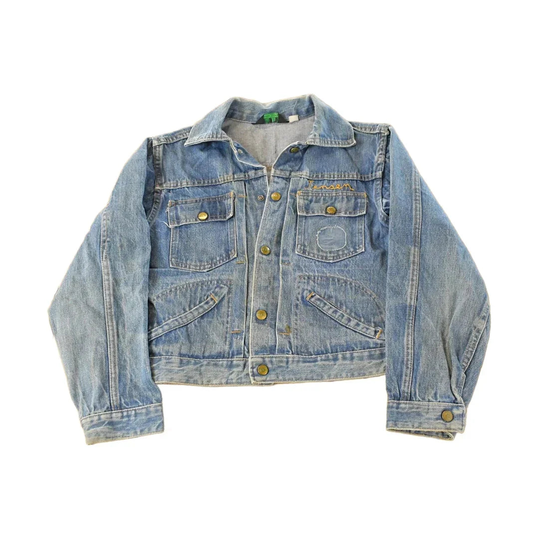 Vintage 1990s Ely Cattleman Denim Jean Trucker Jacket Women's Small from propervintagecanada